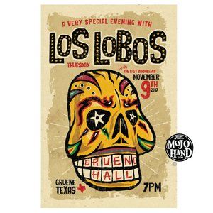 Los Lobos tour poster - 2017 - 12"x18" signed by the poster designer